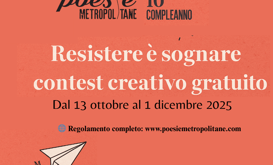 Concorso creativo gratuito: Diventa protagonista del nuovo Calendario 2026 di Poesie Metropolitane